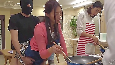 Misa and asian milf gets fucked by a dildo