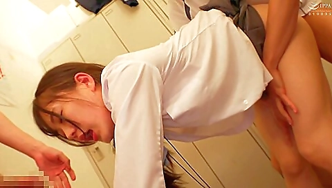 Asian slut gets a hard fuck