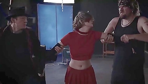 Sexy young condomsies give lecherousing slave